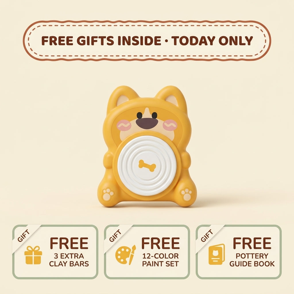 Claybo — Kids’ Pottery Wheel Kit